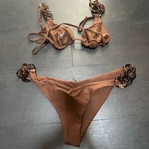 SAME Swim Brown Bikini Set